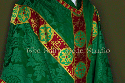 Green Gothic Revival vestments