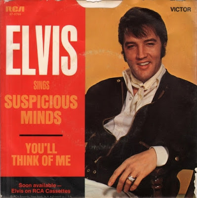 Elvis Presley / Suspicious Minds record cover