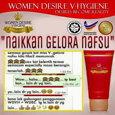 TESTIMONI PENGGUNA WOMEN DESIRE V HYGINE FEMININE WASH 