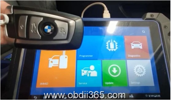 Autel IM608 BMW CAS4 CAS4+ key programming via OBD
