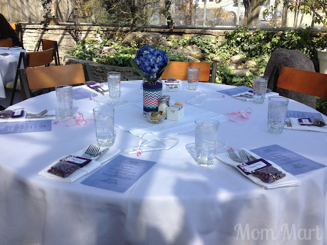 Modern Purple Baby Shower Tables