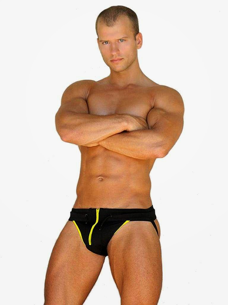 Jack Adams Grid Iron Jock Underwear Black Yellow Cool4Guys