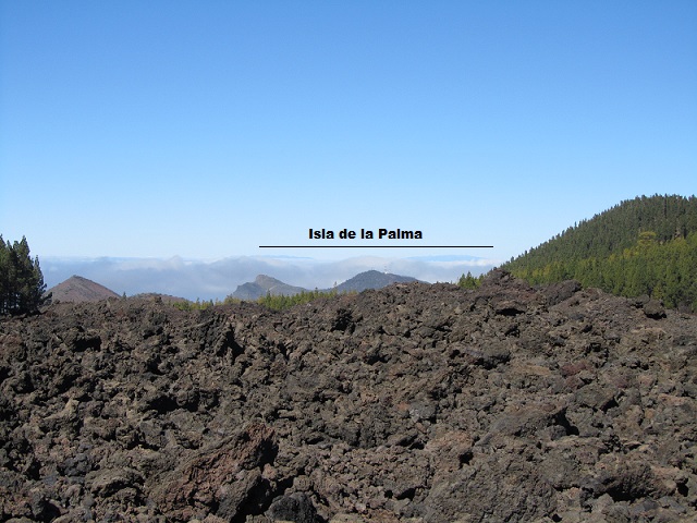 RUTA CIRCULAR AL VOLCAN DEL CHINYERO, lengua de lava o "malpaís" alrededor del Volcán del Chinyero