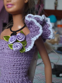 Barbie com vestido de crochet 3