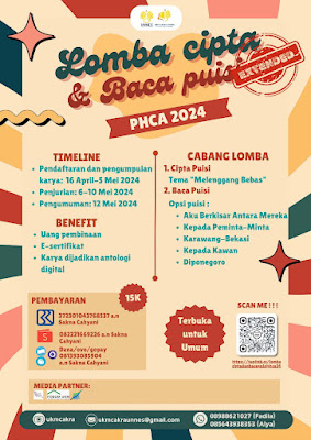 Lomba Cipta dan Baca Puisi oleh UKM Cakra Unnes