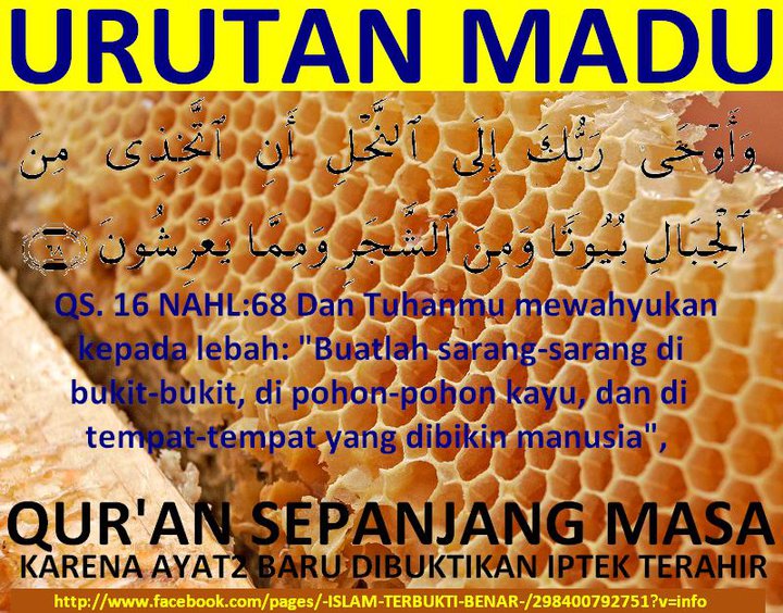 Sebuah Kehidupan: Urutan Perkataan Madu di Dalam Ayat Al-Quran