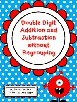 http://www.teacherspayteachers.com/Product/Double-Digit-Addition-and-Subtraction-without-Regrouping-1249714