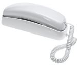 white trimline phone