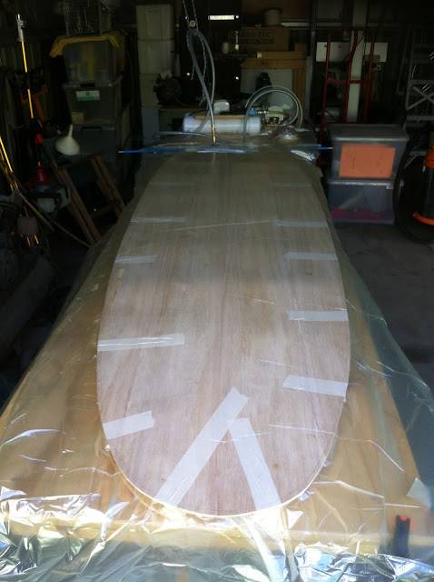 building wooden surfboards