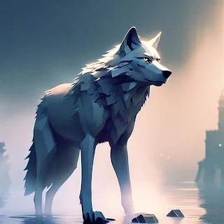 Wolf AI Art Image