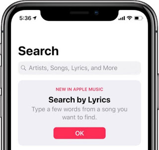 Cara Mencari dan Menampilkan Lirik Lagu di Aplikasi Apple Musik iPhone dan iPad