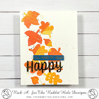 Clean & Simple Fall Card by Rick Adkins using the Falling Leaves Dies