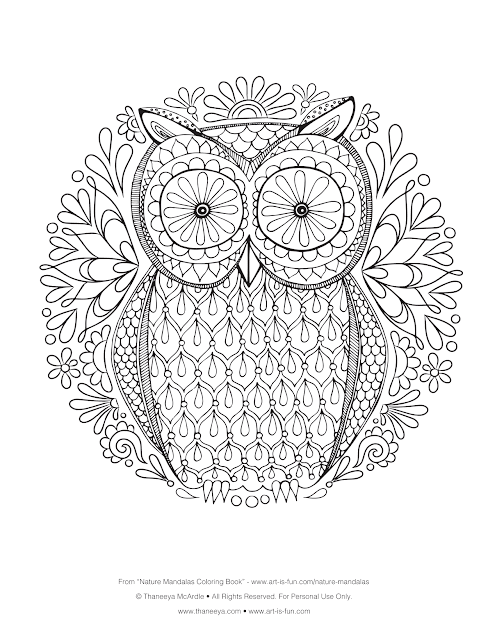  Coloring Pages  Free Adult Coloring Pages Detailed Printable Coloring  Pages For Owl Coloring 