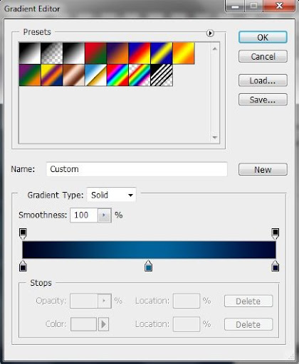 gradient settings for ice effect