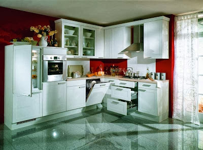 <img alt="agréable et simple décoration de cuisine"