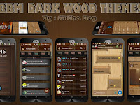 BBM MOD Dark Wood (Tema Kayu) v3.3.1.24 Free Download for Apk Terbaru