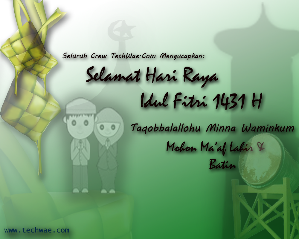 Ucapan Selamat Hari Raya Idul Fitri 1431 H ~ Mr. Gaptek39;s Daily