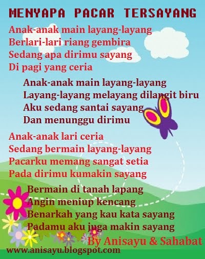 PUISI CINTA BY ANISAYU Pantun  Menyapa Pacar  Tersayang 