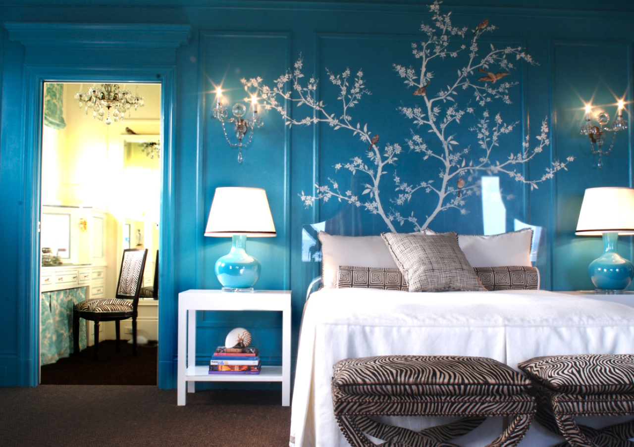 The homely place: Kendall Wilkinson blue room