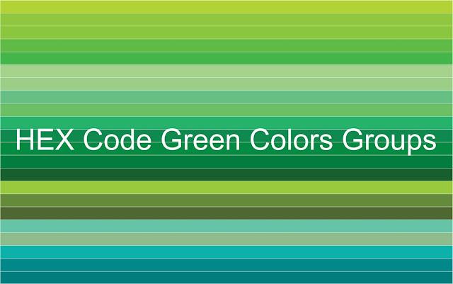 HEX Code Green Colors Groups