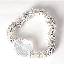 Bracelet de Bonbons Orné d'un Grand Cristal Facetté par La Olivia Collection