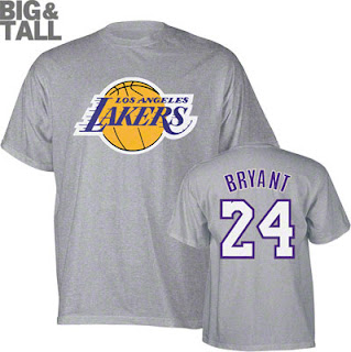 Big and Tall Los Angeles Lakers Kobe Bryant T-Shirt