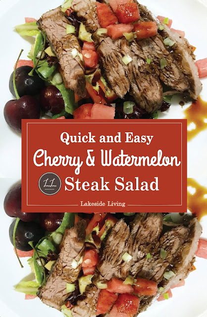 Cherry and Watermelon Steak Salad Recipe