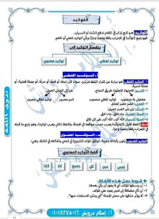 أفضل ملخص اللغة العربية للسنة الرابعة متوسط الجيل الثاني bem  - للأستاذ اسلام درويش 