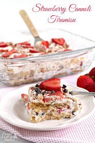 Strawberry Cannoli Tiramisu