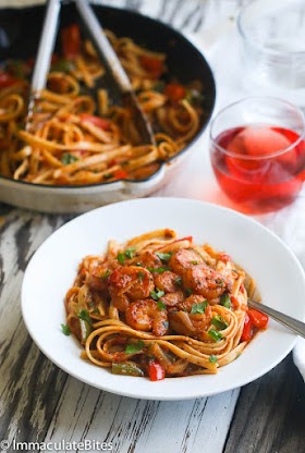 #Recipe : Blackened Shrimp And Pasta