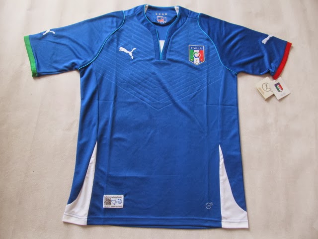 Grosir Jersey Grade Ori Timnas Italy Home Fifa World Cup 2014 - Brazil