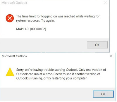 Outlook MAPI 1.0 Error