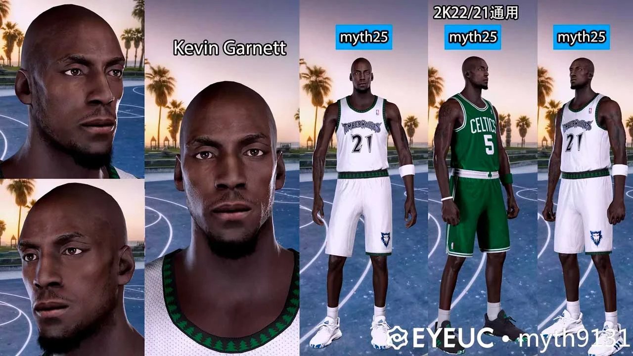 NBA 2K22 Kevin Garnett Cyberface