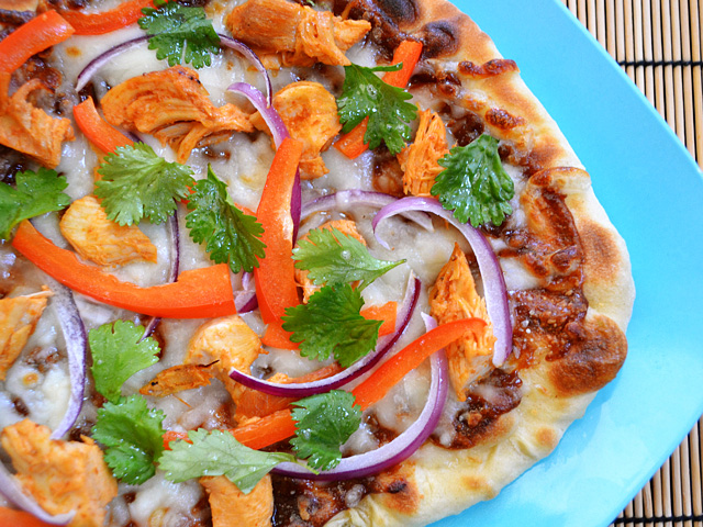 Thai Chicken Pizzas