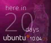 Ubuntu countdown web button