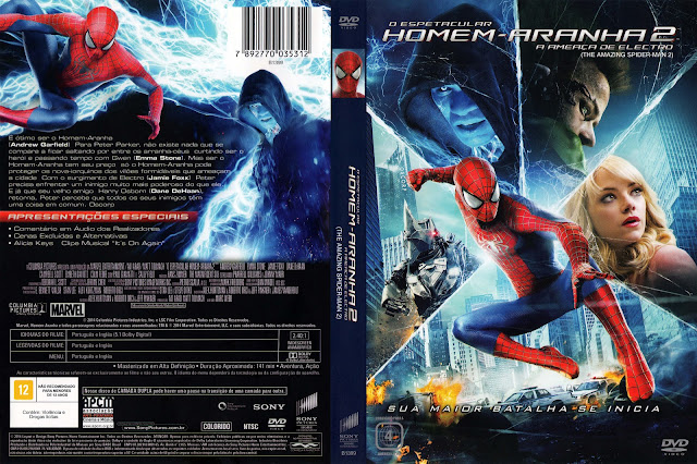 Capa DVD O Espetacular Homem-Aranha 2 A Ameaça De Electro