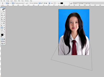 Cara mengganti background foto di potoshop