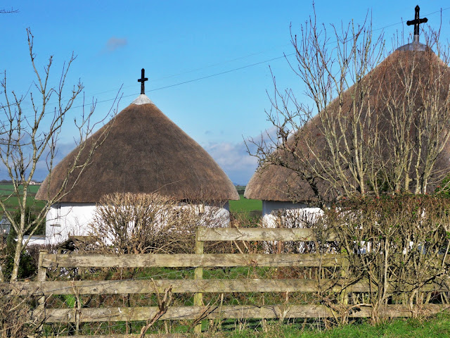 Round houses at Veryan, Cornwall