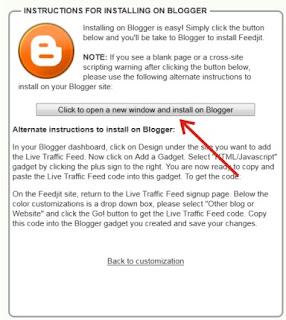 cara memasukkan widget feedjit ke dalam blog website