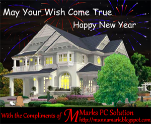 Happy New Year Greetings Card