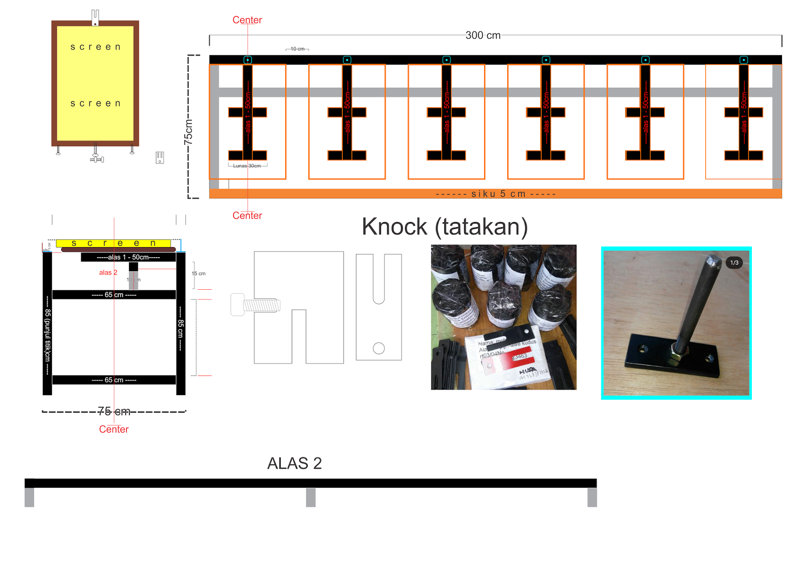 MASTER PLANING MEJA  SABLON KEBUTUHAN MATERIAL Sablon 