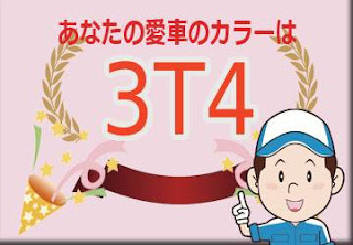 トヨタ ３Ｔ４ モモタロウピンク　ボディーカラー　色番号　カラーコード