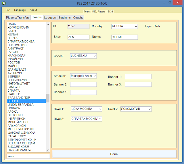 PES ZS 2017 EDITOR by buhalo88