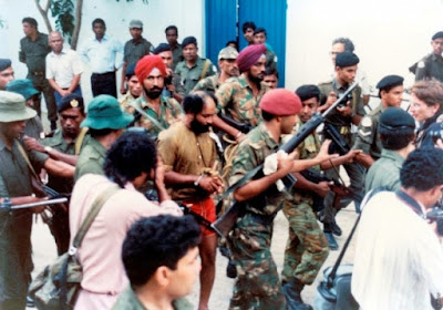 indian soldiers in maldives during operation cactus in 1988