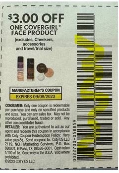 $3.00/1 Covergirl face Coupon from "SAVE" insert week of 8/27/23.