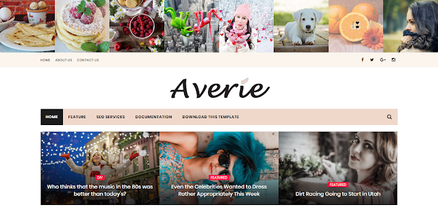 Averie blogger template 2018