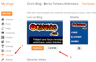 Cara Mengganti Template blogspot