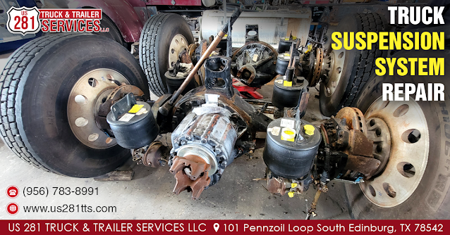 Best truck repair shop for suspension system repair in Edinburg, Texas.