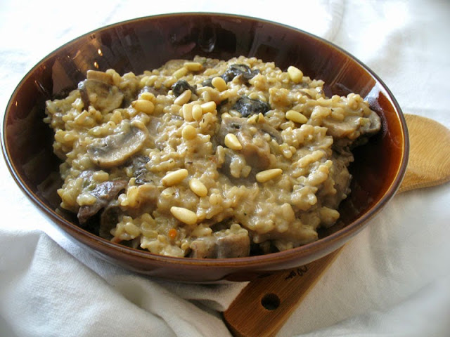 vegan brown rice risotto