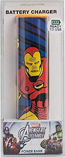 Cargador externo portátil móvil universal con salida USB (2600 mAh), diseño Iron Man Tribe Disney Marvel 